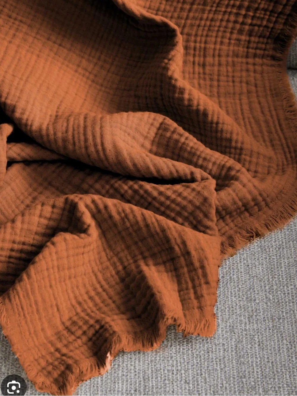 NWOT Quince Mauve Organic Cotton Gauze Throw Blanket!